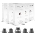 Carraro Dolci Arabica - x100 Aluminium Coffee Pods Compatible with Nespresso Original line - Intensity 8/12, Medium Roast 100% Arabica Coffee Capsules Made in Italy