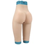 XSWL Silicone réaliste vagin Culotte Chatte Pantalon transgenre Sexy Faux vagin pour transexuelle transgenre Glisser Reine rehausseur Hanche sous-vêtements,Colour 2,Type 2