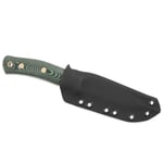 No.10 Swedish Forest Knife, Green micarta, Sleipner steel, Kydex