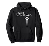 Edward Scissorhands Movie Logo and Scissor Heart Icon Pullover Hoodie