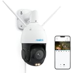 Reolink - RLC-823S1W 4K ptz Camera Surveillance WiFi Extérieure WiFi6, Suivi Auto, Pan 360° & Tilt 90°, Zoom Optique 5X, Vision Noc Couleur,