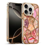 Cool Coque en marbre pour iPhone 16 Pro