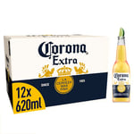 Corona Extra Large Sharing Bottle Premium Lager Beer Bottle 12 x 620 ml, 4.5% ABV