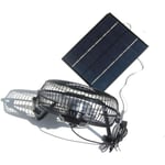 Serbia - Ventilateur 5,2 w 6 v alimenté par panneau solaire 20,3 cm pour camping, caravane, yacht, serre, maison de chien, poulailler