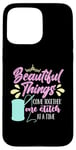 iPhone 15 Pro Max Beautiful Things Come Together Loves Stitching Cross Stitch Case