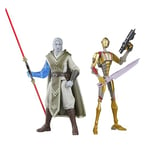 Star Wars The Black Series, Pack de 2 Figurines Dagan Gera et BX Droid (Hybride), échelle 15 cm, Star Wars Jedi: Survivor