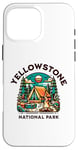 Coque pour iPhone 16 Pro Max Randonnée familiale en plein air dans le parc national de Yellowstone Forest