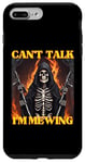 Coque pour iPhone 7 Plus/8 Plus Can't Talk I'm Mewing Funny Cringe Hard Skeleton Meme