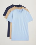 Polo Ralph Lauren 3-Pack Crew Neck T-Shirt Navy/Blue/Khaki