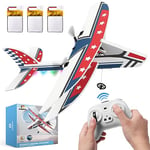 DEERC Avion RC, Avion télécommandé 2,4 GHz avec 3 Batteries et stabilisateur gyroscopique à 6 Axes, Jouet de Planeur RC RTF 2CH pour débutants Enfants garçons Filles Adultes…