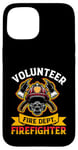 Coque pour iPhone 15 Emblème de pompier Brave Hero Fire Dept