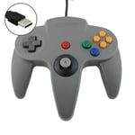 Jeu Usb Manette De Jeux Joypad Joystick Pour Nintendo N64 Pc Mac Gris