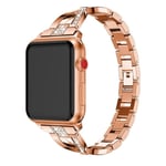 Crystal Armband Apple Watch 38mm Rose Guld