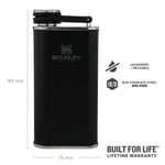 Stanley Flask Classic Easy Fill Wide Mouth Flask 0.23L Matte Black Pebble