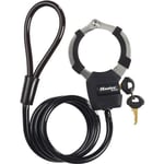 Antivol à Clé avec Menotte - Master Lock 8275EURDPRO - 1m - Idéal pour trottinettes - Noir