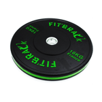 Fit&rack DISQUE OLYMPIQUE - ENTRAINEMENT 2.0 (10 KG - NOIR LISERET & IMPRESSION Noir