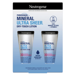 Neutrogena Mineral Ultra Sheer Dry-Touch SPF 30 Sunscreen, 2 Pack