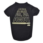 Star Wars T-Shirt pour Chien « Galaxy Far, Far Away » - Noir - T-Shirt pour Chien Star Wars - Doux - Taille M - Adorable vêtement pour Chien - Disponible en Plusieurs Tailles