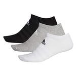 Adidas Light Low 3PP Socks Unisex, Medium Grey Heather/White/Black, XXL