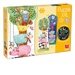 Goula Puzzle XXL - Phosphorescent et Réversible - 27 pièces - Puzzle enfant progressif grand format - A partir de 3 ans