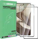 Motorola Moto Edge 50 3d Verre Trempé, [Lot De 2] 3d Verre Trempé Moto Edge 50[0.26mm] [Extrêmement Résistant Aux Rayures] [Haute Définition][Facile À Installer] Protections D'écran(Bord Noir)