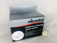 Telephone Mobile Cleaning Wipes Sachet 50Pc New Niceday Office Supplies