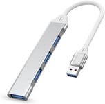 Hub USB,Hub USB 3.0 Multi USB 4 Ports,avec 1 USB 3.0 5Gbps et 3 USB 2.0, pour Ma-c-Book, Ordinateur Portable, Disque Dur, Clé USB, Souris, Clavier etc..[S617]