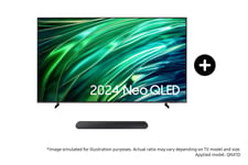 Samsung 55" QNX1D Neo QLED 4K Smart TV (2024) and S50B S-Series Lifestyle Soundbar Phantom Black