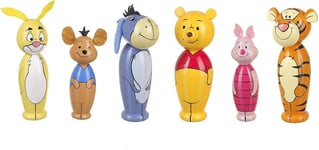 Orange Tree Toys Disney Pooh Winnie The Pooh  Friends Wooden Skittles,