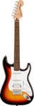 Fender Squier Affinity Series Stratocaster Junior HSS, 3-Color Sunburst (NEW)