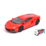 LAMBORGHINI AVENTADOR LP700-4 2011 ORANGE 1:43 Burago Auto Stradali Die Cast