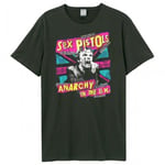 Amplified Unisex Adult Anarchy In The Uk Sex Pistols T-Shirt - XS