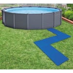 Intex Bâches de sol de piscine 8 pcs 50 x 50 cm Bleu