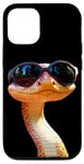 Coque pour iPhone 12/12 Pro Serpent avec Lunettes de Soleil Python Cobra Mamba Serpents