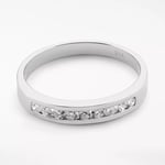 Mogul 18ct White Gold Round Brilliant Channel Set Diamond Eternity Ring, 0.25ct