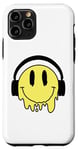 Coque pour iPhone 11 Pro Sourire jaune fondant drôle souriant visage dégoulinant mignon