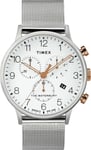 TIMEX Waterbury Chronographe TW2T36700 - Montre Inox - Bracelet Mesh Milanaise