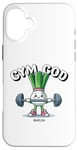 Coque pour iPhone 16 Plus Gym God Drôle Poireau Fitness Entraînement Femmes Hommes Entraînement