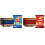 Walkers Cheese and Onion Crisps, 32.5g (Case of 32) & Ready Salted Crisps, 32.5g (Case of 32)