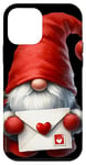 Coque pour iPhone 12 mini Valentines Gnome Dad Heart Love Letter For Valentines Day