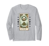 The World Fun Frog Graphic Tarot Card Style, Cool Frog Long Sleeve T-Shirt