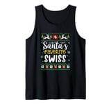 Santa's Favorite Swiss - Switzerland Ugly Christmas Sweater Tank Top