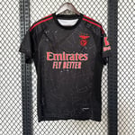 S.L. Benfica kortärmad fotbollströja säsong 2425 Snabbtorkande andningsbar sportkläder Away S