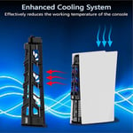 Ps5 kylfläkt med LED-ljus och USB3.0-hubbar, effektivt kylsystem för Ps5 Digital & Disc Edition, Ps5-tillbehör