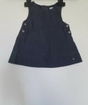 JACADI ROBE EN TOILE DE JEAN TAILLE BÉBÉ 1 MOIS DENIM FONCE