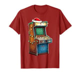 Arcade Slot Machine 80s Retro Video Games Christmas Hat Xmas T-Shirt