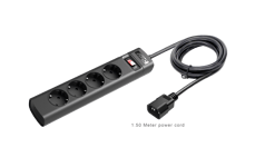 APC UPS POWER STRIP, IEC C14 TO 4 OUTLET SCHUTZKONTAKT (CEE 7/3), 230V GERMANY (PZ42I-GR)