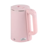 (Pink)2.3L Electric Kettle Stainless Steel Double Layer Anti Sclading Automatic