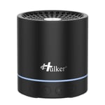 Hulker Bluetooth Speaker Mini Portable Wireless Outdoor Bluetooth Speakers with Memory Card Slot Built in Microphone 10 Hours Playtime Loud Sound Ideal for Hiking Party BBQ Shower Home Office - Black