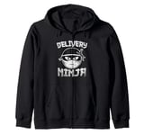 Delivery Ninja Taxi Driver Cab Taxis Drivers Zip Hoodie